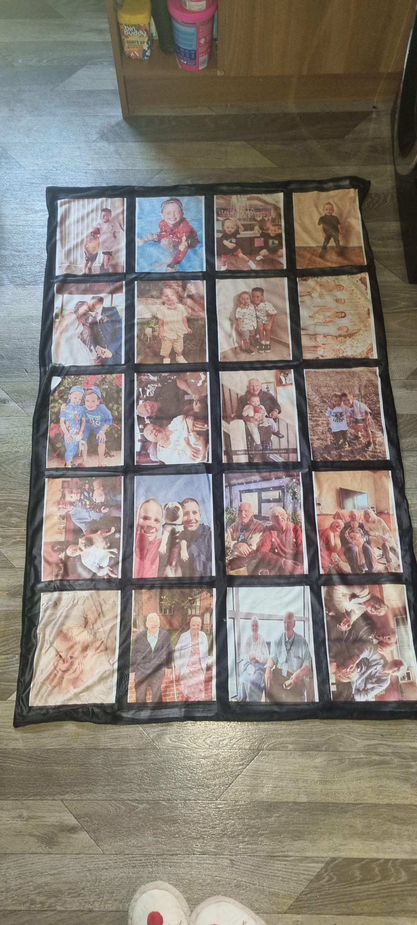 20 panel personalised blanket