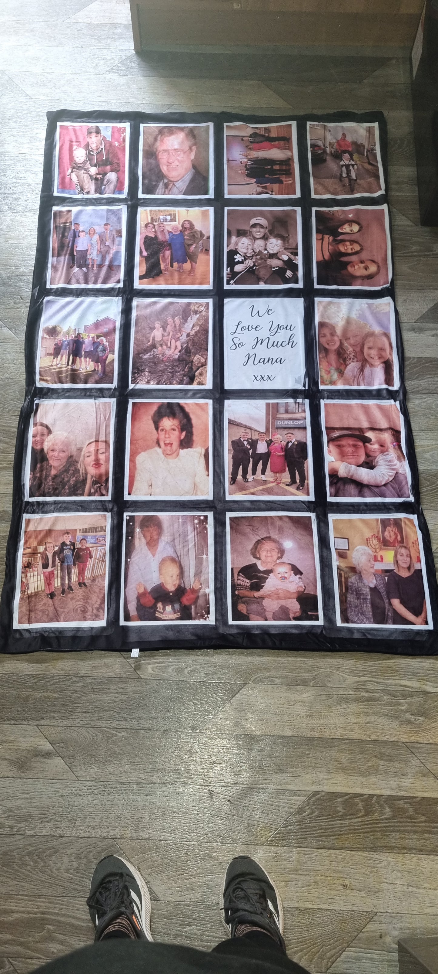 20 panel personalised blanket